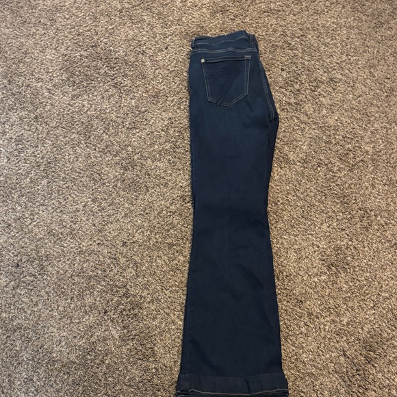 7 For All Mankind Dark Blue Boot Cut Jeans